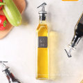 Oil Dispenser 300Ml New Kitchen Factory Direct Cooking Gold Olive Sauce Jar Oil Vinegar Dispenser Glass Bottle Set